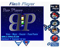 قم بإنشاء مكتبتك الفيديو والموسيقى والصور والفلاش من خلال البرنامج العربى Bar Player Flash